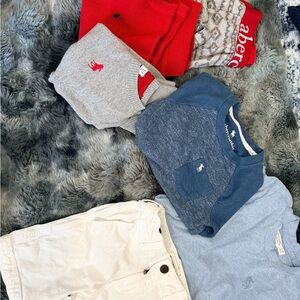 Abercrombie Kids Clothing Set - Red, Gray, Blue, and White